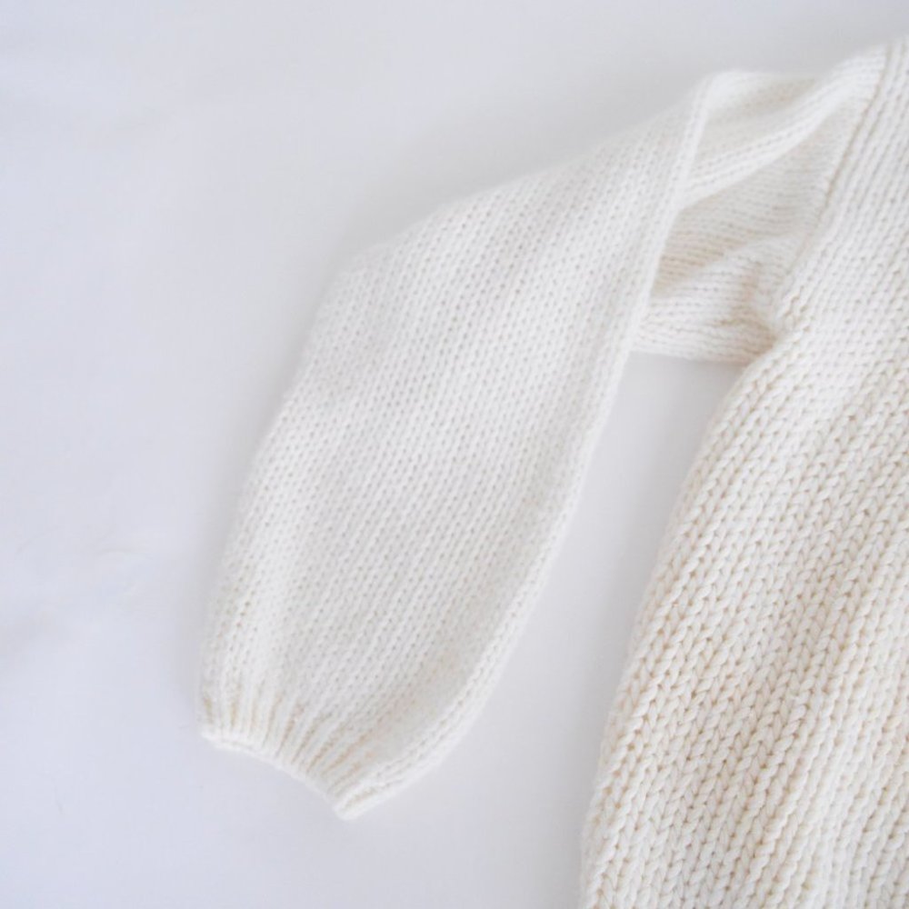 Vintage Hunters Run Cream, Purple & Blue Button Up Knit Cardigan L - Picture 9 of 12